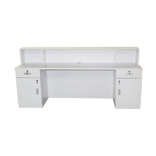 Brand New White Reception Desk Counter 2M